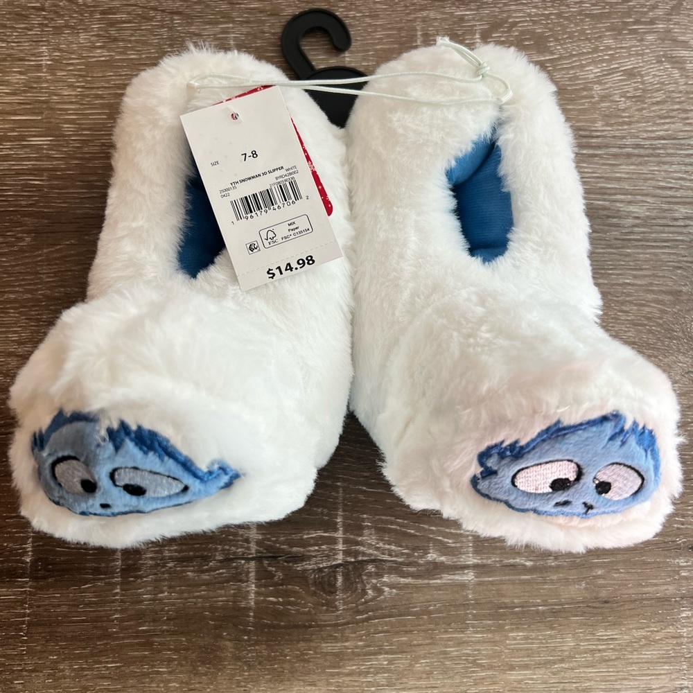 Rudolph Bumble Kid’s Slippers.  NWT
